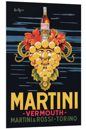 Bilde på skumplate Martini Advertising Poster I