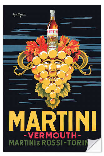 Naklejka na ścianę Martini Advertising Poster I