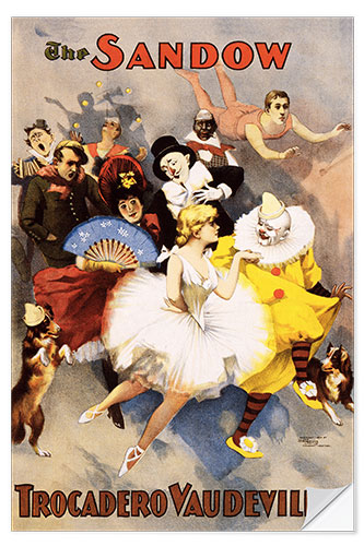 Wall sticker The Sandow Trocadero Vaudevilles, 1894