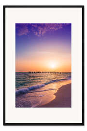 Gerahmter Kunstdruck Gasparilla Island Sonnenuntergang