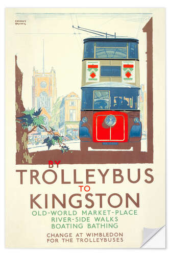 Wall sticker Trolleybus to Kingston
