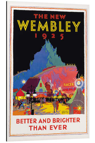 Aluminium print The new Wembley 1925 (English)