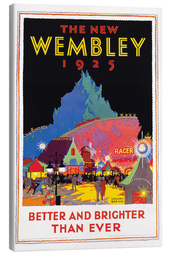 Canvas print The new Wembley 1925 (English)