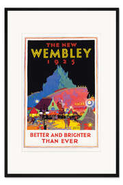 Gerahmter Kunstdruck Das neue Wembley 1925 (englisch)