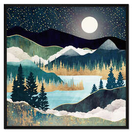 Gerahmter Kunstdruck Sternensee