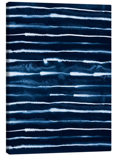 Obraz na płótnie Electric Ink Stripes Navy