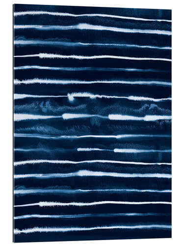 Galleritryck Electric Ink Stripes Navy