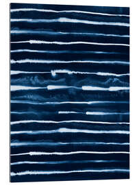 Gallery print Electric Ink Stripes Navy