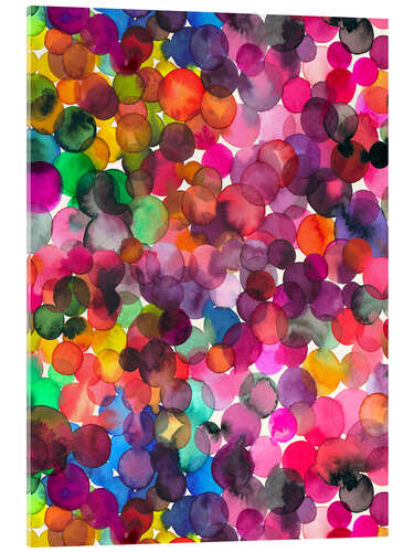 Obraz na szkle akrylowym Colorful watercolor dots