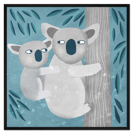 Gerahmter Kunstdruck Koalas