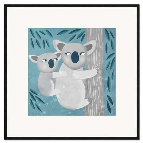 Kehystetty taidepainatus Koalas