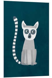 Foam board print Ring Tailed Lemur