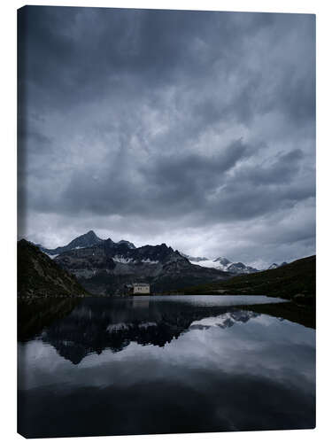 Stampa su tela Schwarzsee nel Vallese, Svizzera