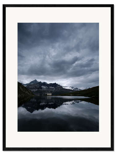 Ingelijste kunstdruk Schwarzsee in Valais, Switzerland