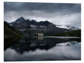 Tableau en PVC Rive du lac Noir, Suisse