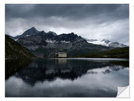 Naklejka na ścianę Shore of the Schwarzsee, Switzerland