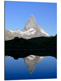 Aluminium print Summit reflection of the Matterhorn