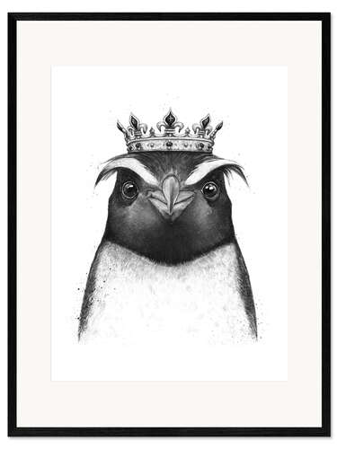 Plakat artystyczny premium w ramie The King Penguin