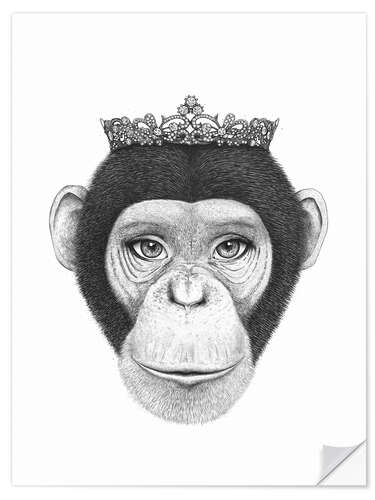 Naklejka na ścianę Monkey queen