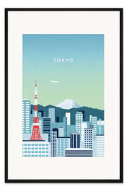 Gerahmter Kunstdruck Tokyo