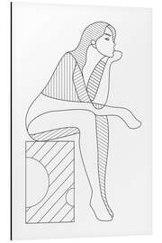 Magnettafel Die Denkende