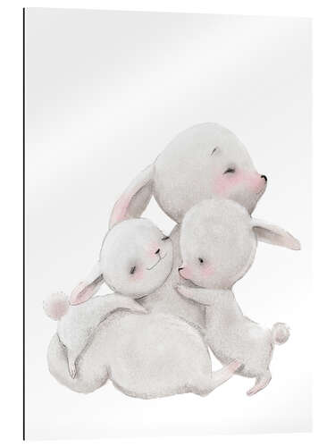 Gallery print Cuddly bunnies