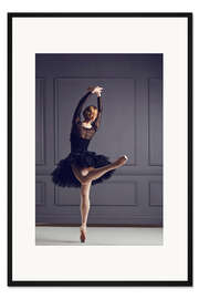 Gerahmter Kunstdruck Elegante Tänzerin
