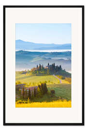 Gerahmter Kunstdruck Frühling in der Toskana