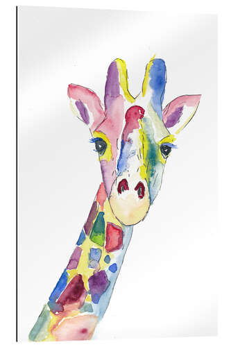 Gallery Print Die bunte fröhliche Giraffe