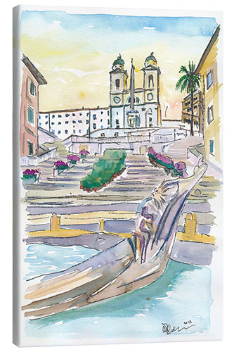 Canvastavla Piazza Spagna, Rome