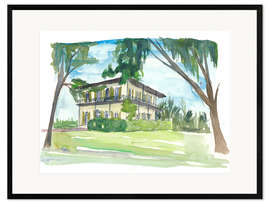 Gerahmter Kunstdruck Hemingway-Haus, Key West, Florida