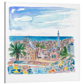 Magnettafel Gaudís Parc Güell, Barcelona