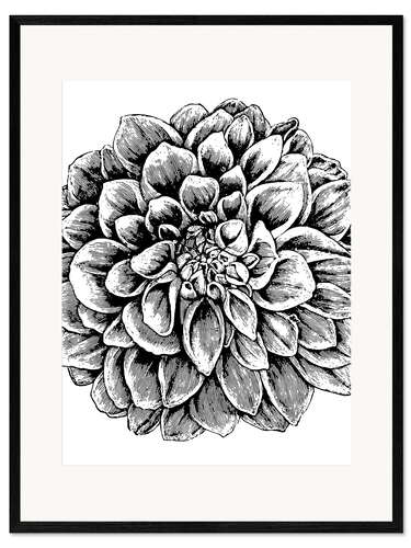 Gerahmter Kunstdruck Vintage Flower