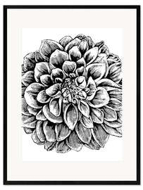 Gerahmter Kunstdruck Vintage Flower
