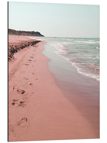 Aluminium print Traces in the sand