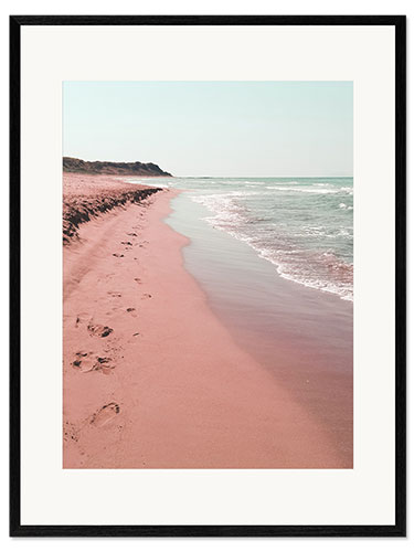Kunsttryk i ramme Wild Pink Ocean