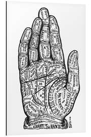 Aluminiumtavla Hand Chart