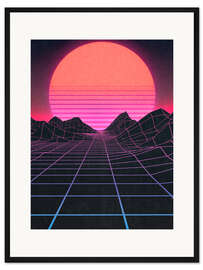 Gerahmter Kunstdruck Digital Landscape II