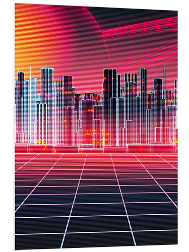 Foam board print Digital Cityscape III