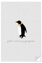 Wandsticker Good Morning Gorgeous - Pinguin Set - Orara Studio