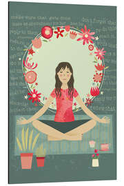 Aluminium print Yoga Meditation and Mindfulness