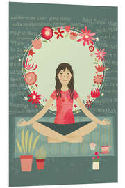 PVC print Yoga Meditation and Mindfulness