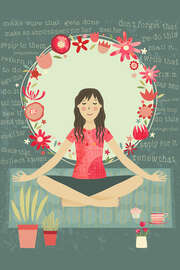 Magnettafel Yoga Meditation und Achtsamkeit