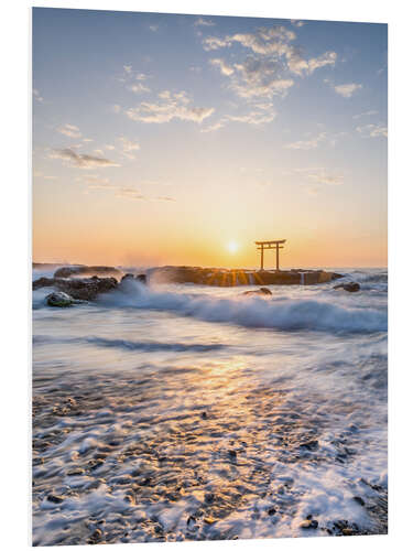 Foam board print Isosaki shrine at sunrise