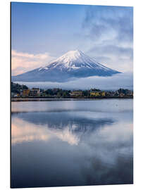 Alubild Der Fujisan im Winter