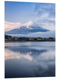 Foam board print Mount Fuji im Winter