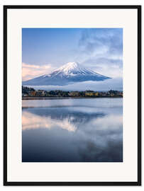 Gerahmter Kunstdruck Der Fujisan im Winter