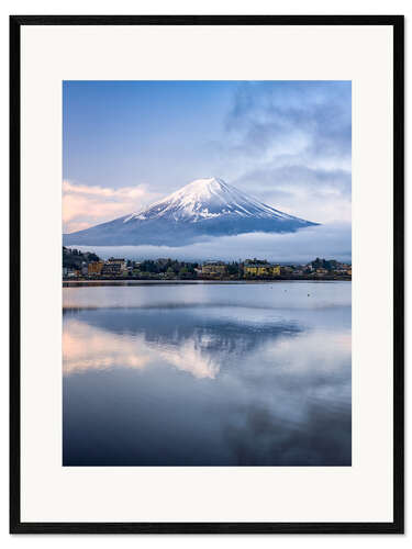 Framed art print Mount Fuji im Winter