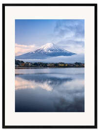 Framed art print Mount Fuji im Winter
