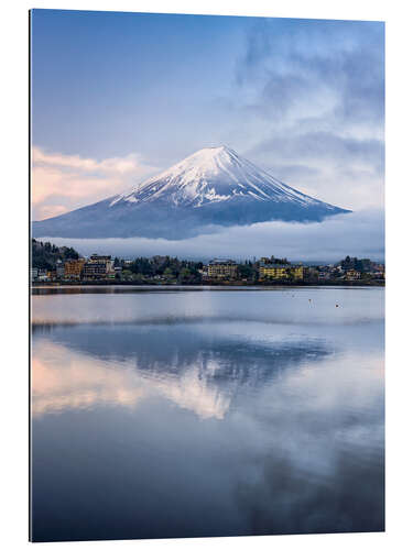 Cuadro de plexi-alu Monte Fuji en invierno